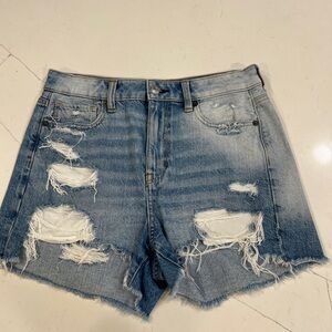 American Eagle Outfitters Ripped Blue Jean Shorts